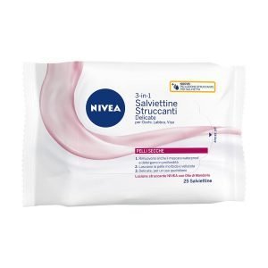Nivea Salviettine Struccanti Occhi Labbra Viso 25 salviettine