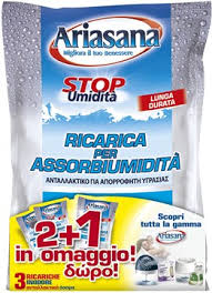 Ariasana Ricarica Per Assorbiumidità Inodore 2+1 (3 Buste da 450g)