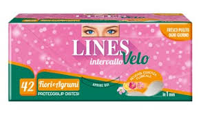 Lines intervallo velo fior di agrumi 42 proteggi slip fresco pulito ogni giorno in 1mm