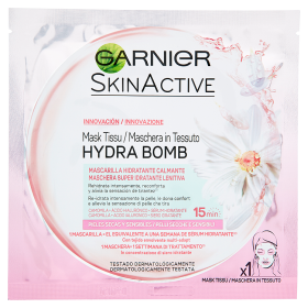 Garnier skinactive maschera in tessuto hydra bomb super idratante lenitiva 1x32g