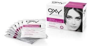 Oxy esthètique crema decolorante rende invisibili i peli superflui azione rapida 8 kit monouso in bustine pre-dosate