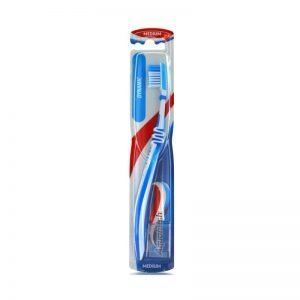Aquafresh dynamic spazzolino setole dure con pinta arrotondata per aiutare a proteggere le gengive