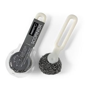Perfetto scopinox contro lo sporco tenace ideale per l'acciaio inox non arrugginisce dura ne tempo
