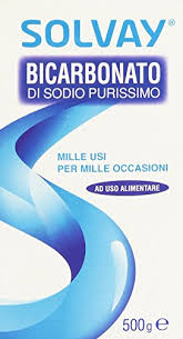 Solvay bicarbonato di sodio purissimo mille usi per mille occasioni ad uso alimentare 500gr