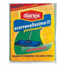 Dianex pulire e stupire panno pavimenti scorrevolissimo microforato offre un'eccezionale assorbenza 1pz 53x66