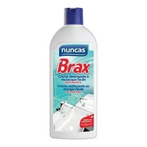 Nuncas brax crema detergente a risciacquo facile non graffia ideale per ceramica, plastica, legno ecc.. 500ml