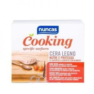 Nuncas cooking cera legno nutre e protegge le superfici a contatto con gli alimenti con olio di mandorle 120ml